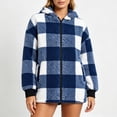 thumbnail image 4 of Yotami Womens Fall Winter Plaid Coat Jackets with Zipper Lightweight Outerwear Size S-XXL, 4 of 4