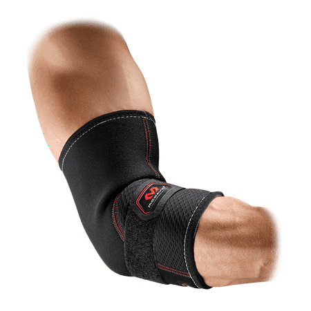 UPC: 0029369485037 | McDavid MD485 Elbow Support w/Strap Adult M BLACK