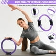 thumbnail image 6 of Pilates Ring Circle Set 18 Pcs Exercise Equipment Accessories for Women, Workouts Pilates Ball Stretching Strap for Women's Home Workouts & Beginners, 6 of 6