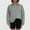 Gray, variant on Pullover Sweatshirt for Women Lapel Long Sleeved Button down Solid Color Casual Top Oversized Fall Winter Fashion Party Comfortable Clothes Versatile（Black)