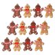 thumbnail image 4 of 24 piezas de adornos adorables de árbol de Navidad que cuelgan adornos de hombre de jengibre de PVC, 4 of 6