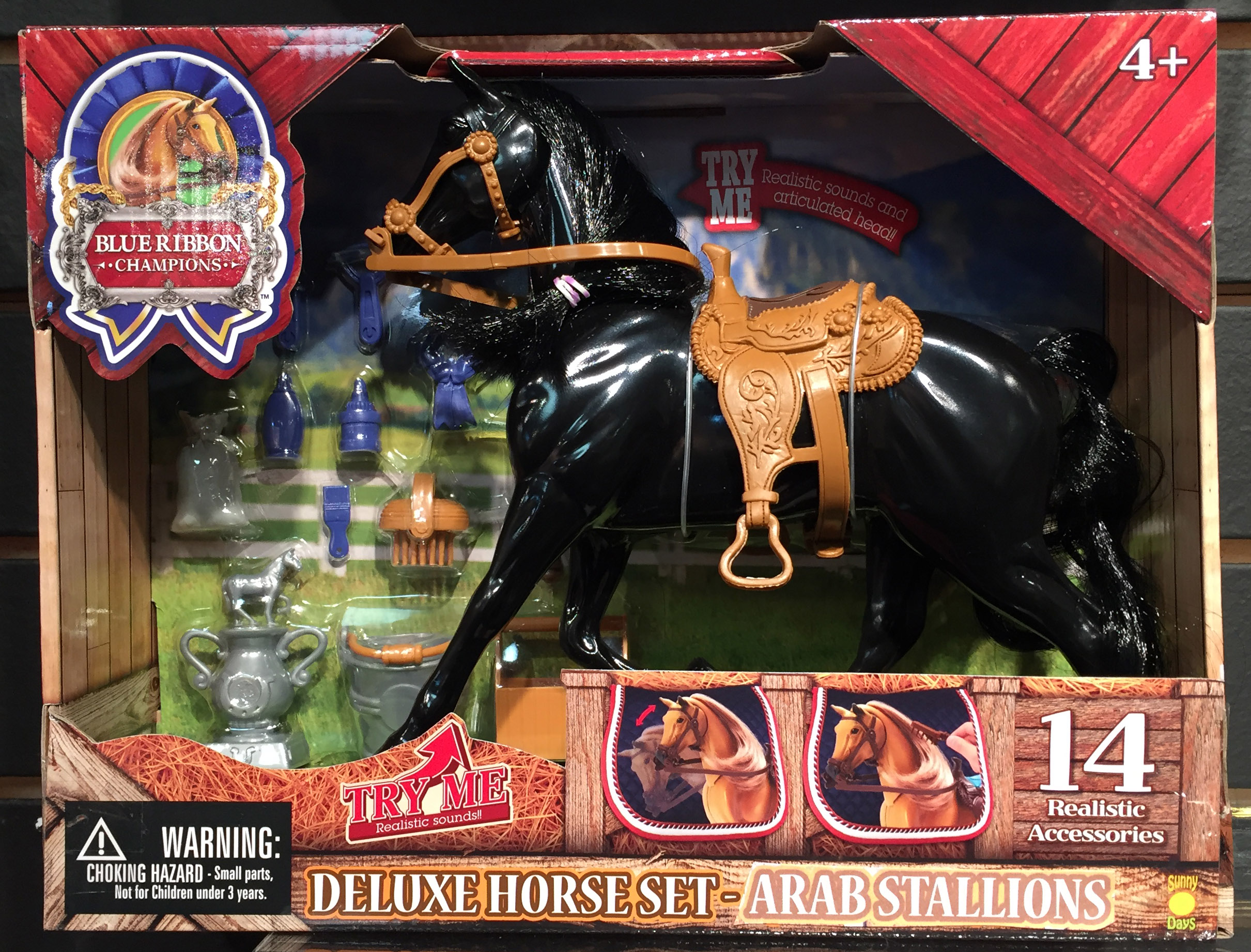 Blue Ribbon Champions Deluxe Arabian Stallion with 14 Accessories