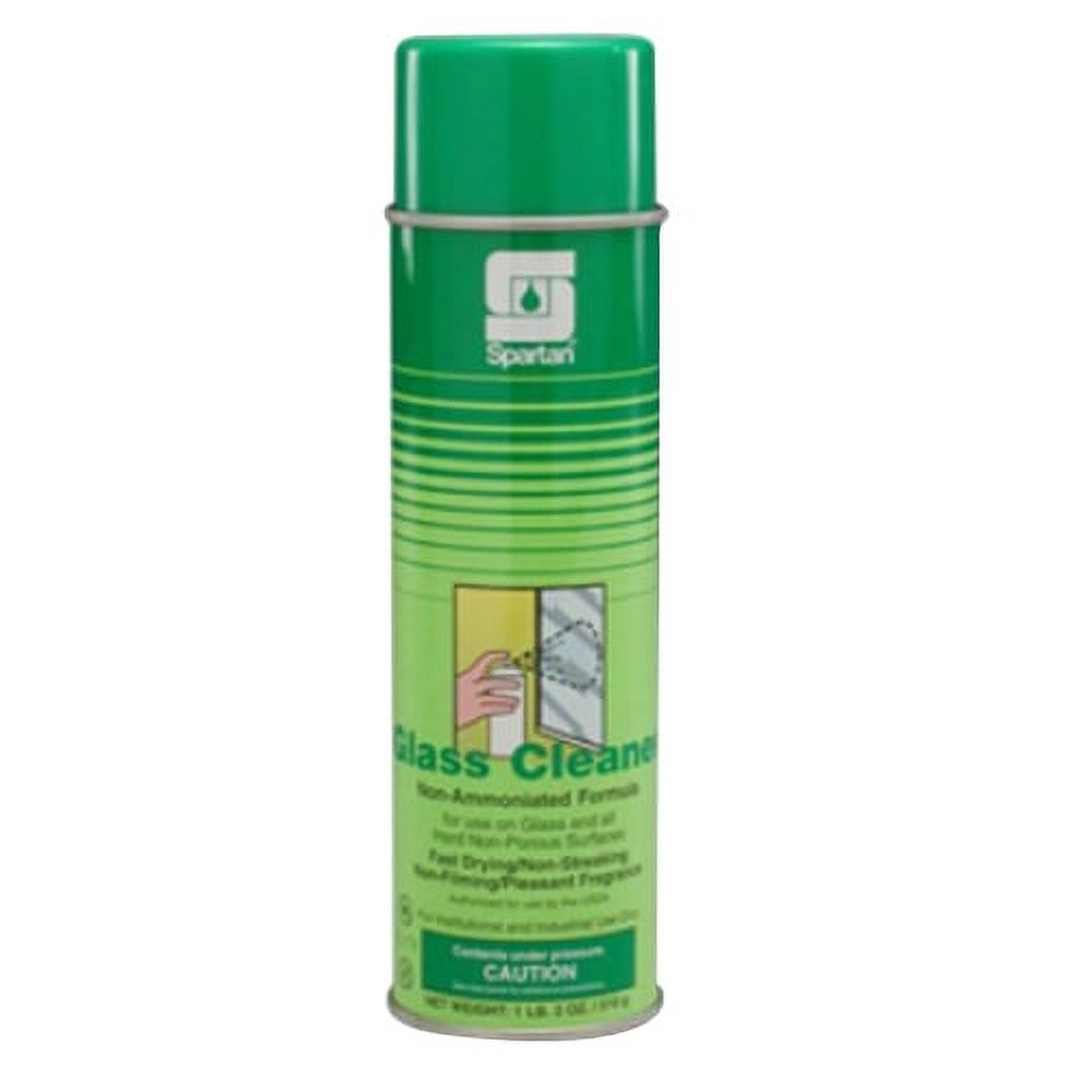 Spartan Glass Cleaner White, 20 oz., Pleasant, Aerosol | 12/Case