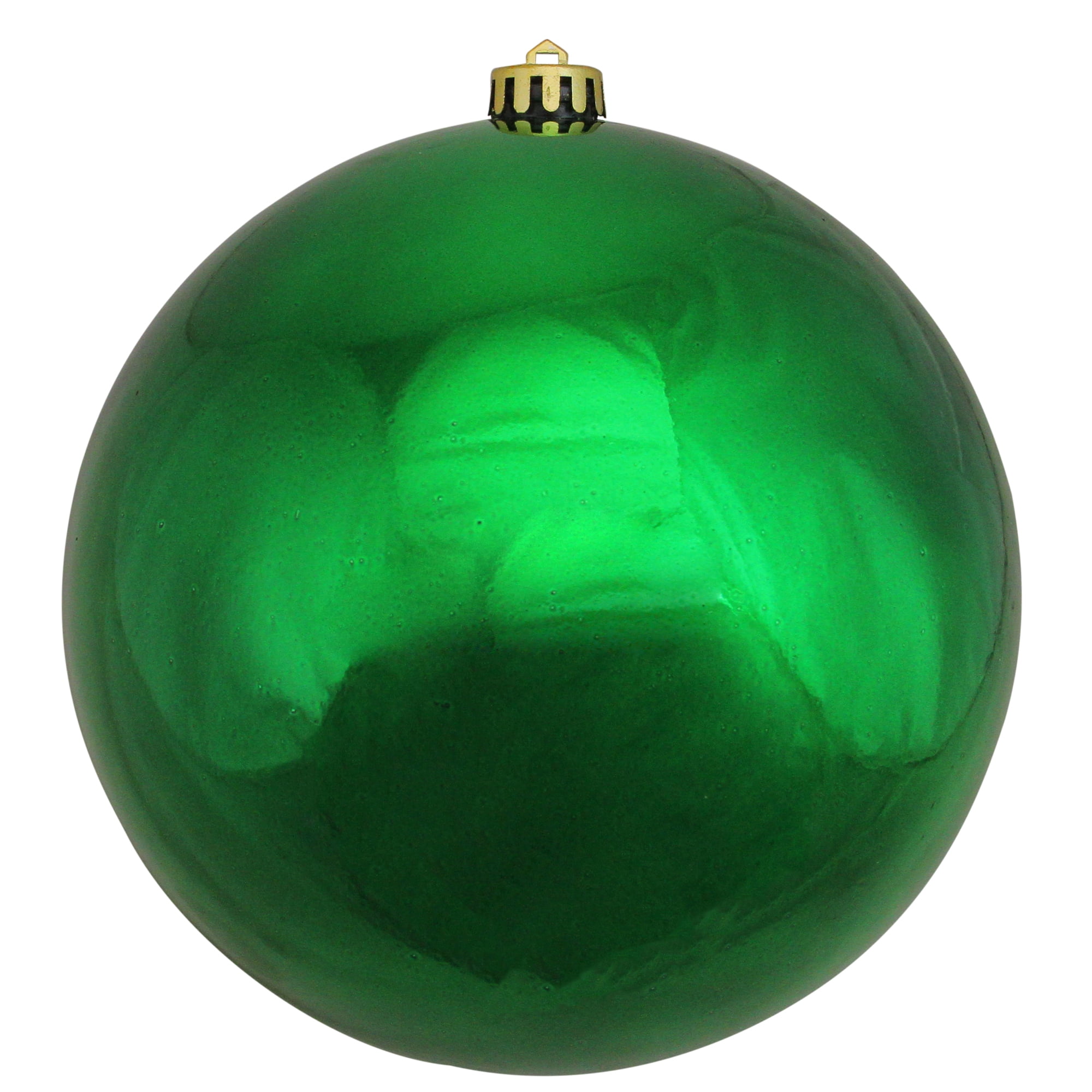 Northlight 8" Shatterproof Shiny Sized Christmas Ball Ornament - Green
