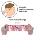 thumbnail image 4 of Rateoe Rose Rabbit Pattern Sports Headbands ,Moisture Wicking Workout Headband, Sweatband Headbands for Running,Cycling,Yoga,Hairband for Women and Men, 4 of 9