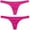 Hot Pink, variant on KONDYS Thong Bikini Bottoms for Women Curvy Swimsuit Bathing Suit Sexy Solid Color Swim Briefs Triangle Bottom