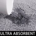 thumbnail image 3 of CPDD Light Grey Bathroom Rugs, Bathroom Rug Mat Ultra Soft and Water Absorbent Bath Rug Machine Washable Non Slip Bath Mats for Bathroom Floor Tub Shower Toilet 16"x 24" Light Grey Light Grey 16"x24", 3 of 7