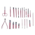 thumbnail image 3 of Juego de cortaúñas, 21 piezas de herramientas de manicura, kit de cuidado de uñas para hombres de alta calidad, kit de cuidado de uñas, diseño a prueba de futuro, 3 of 14