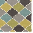 thumbnail image 3 of Linon Trio Tiles Hand Tufted Polyester 5'x7' Area Rug in Gray, 3 of 5