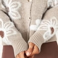 thumbnail image 5 of Enjoytime Womens Cardigan Floral Print V Neck Long Sleeve Button Down Knit Sweaters Tops Cozy Soft Loose Casual Cardigans, 5 of 8