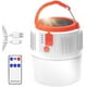 thumbnail image 1 of Linterna LED recargable para camping, solar/USB, portátil, con control remoto, resistente al agua IP45, 2200 mAh, 1 of 4
