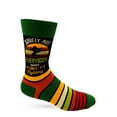 thumbnail image 2 of Surely Not Everybody Was Kung Fu Fighting Funny Words Men's Novelty Socks, 2 of 6