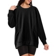 thumbnail image 5 of BUIGTTKLOP Crewneck Sweatshirts for Women Fall Fashion Pullovers Fleece Long Sleeve Sweatshirts Tops, 5 of 8