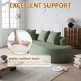 thumbnail image 5 of 112'' Oversized Modular Sectional Sofa, Modern Curved Cloud Couch with Deep Seat, Chenille Upholstered Couch with 4 Pillows for Living Room, No Assembly Required, Green, 5 of 7