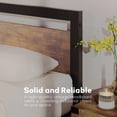 thumbnail image 5 of CREATIVE HOBBIES Metal and Wood Bed Frame with Headboard and Footboard Full Size Platform Bed Strong Metal Slat Support No Box Spring Needed Easy to Assemble, 5 of 8