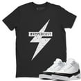 thumbnail image 2 of Hypebeast T-Shirt Jordan 3 Retro Fragment Sneaker Matching Outfit - AJ3 Top (Black / XX-Large), 2 of 4