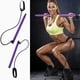 thumbnail image 2 of Palo de barra de pilates portátil para gimnasio con banda de resistencia para deportes en el hogar (púrpura) Likrtyny Deportes al aire libre Salida diaria Juego de fiesta, 2 of 9