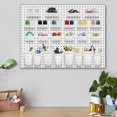 thumbnail image 2 of Roowest 60 Pcs Pegboard Cups Pegboard Bins Set, Wall Organizer with Hooks and Loops, Hooks Assortment Organizer Accessory for Office Storage Garage Craft Workshop(White), 2 of 7