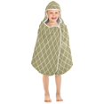 thumbnail image 7 of Toddler Hooded Beach Towel 24x50 Kids Bath Towels Soft Quick Dry for Swim Pool Boys Girls Olive Brown Block, 7 of 7