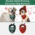 thumbnail image 5 of 2 Pack Christmas Dog Bandanas Double-Sided Plaid Snowman Santa Dog Christmas Bandana for Puppy Costume Christmas Decorations Multiple Sizes Offered Triangle Xmas Pet Scarf Bibs Kerchief Gifts, 5 of 6