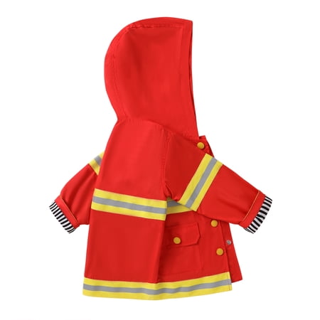 Younger Tree Baby Boy Girl Raincoat Kid Cute Cartoon Hoodie Zipper Rain Jacket Outfits for 12-24 Months