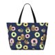 thumbnail image 2 of Fotbe Sloth with Donuts Bolsa de Viaje para Playa - Resistente al Agua, Bolsa Tote de Gran Capacidad y Ligera con 7 Bolsillos para Mujeres y Hombres, 2 of 7