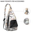 thumbnail image 2 of Waterproof Hiking Cat Sling Backpack for Women – Cute Pet Lover Crossbody Chest Bag with Adjustable Strap, Funny Paw Print Travel Backpack for Outdoor & Everyday Use, 2 of 4
