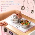 thumbnail image 2 of Aukfa Kids Play Kitchen Playset, Wooden Toddler Kitchen with Pretend Ice Maker & Capsule Coffee Maker for Kids Girls Boys, Pink, 2 of 7