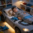 thumbnail image 4 of Interactive Cat Plush Breathing Light Sleep Companion Soft Cuddly Multisensory Soothing Bedtime Toy(Brown-11In)#1547, 4 of 6