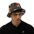 thumbnail image 4 of Xecao Mushroom With Snails Print Men and Women Night Reflective Hat Runner Cap Visor Bucket Hat Boonie Cap, 4 of 6