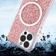 thumbnail image 5 of Premium UV Coated Full Glitter Sparkle Colorful TPU Back Cover Compatible with MagSafe Case for iPhone 14 Pro, 5 of 7