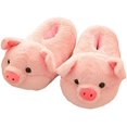 thumbnail image 1 of Zapatillas de mujer Zapatillas lindas de cerdo Zapatillas de animales de bujos animados Zapatillas cálidas de invierno Zapatillas de piel para el hogar, lechones (36-43EU), 1 of 5