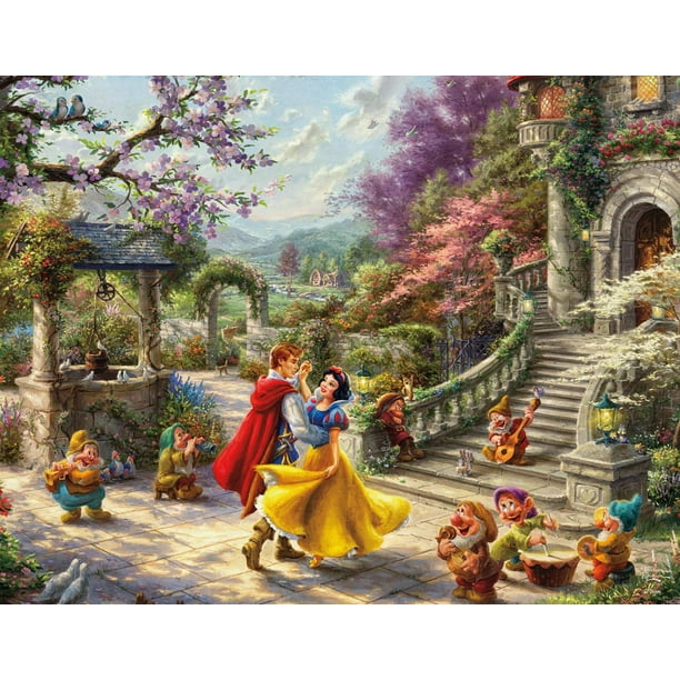 ディズニー ⭐️ Ceaco - Disney - Thomas Kinkade - Mickey & Minnie in Japan - 1000