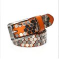 thumbnail image 3 of Envío, nuevo estilo de moda a estrenar, cinturón con hebilla de piel de vaca 100% auténtica para hombre, cinturones con remaches de piel auténtica de marca, regalo genial punk, 3 of 4