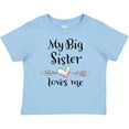 thumbnail image 3 of Inktastic My Big Sister Loves Me Heart Boys or Girls Baby T-Shirt, 3 of 5
