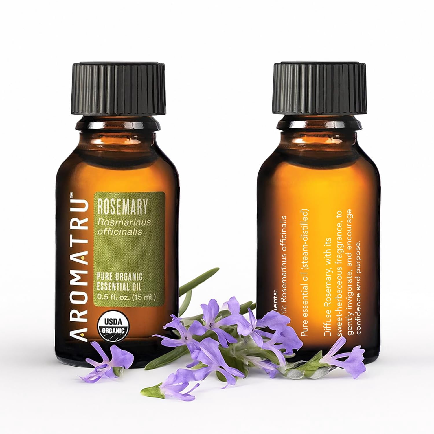 Aromatru Focus Essential Oil Kit with Plug-In Diffuser, 2 fl oz, 4 Count