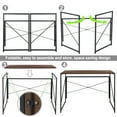 thumbnail image 3 of WYDK Computer Writing Desk Wall Side Table With Foldable Legs Folding Study Table, 3 of 12