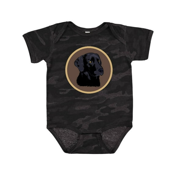 Inktastic Black Lab Dog Labrador Retriever Boys or Girls Baby Bodysuit
