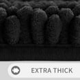 thumbnail image 4 of Bathroom Rug Mat, Non Slip Quick Dry Bath Mats, Extra Thick and Super Absorbent Bath Rugs, Luxury Microfiber Chenille Plush Fluffy Washable Soft Shower Carpet for Floor, 24" x 17", Black, 4 of 6