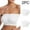 White, variant on Itsame 2 Pack Everyday Casual Bra Set Womens Full Support Bra Comfortable Breathable Wireless Comfort Bralette Beige Size L