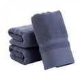thumbnail image 1 of NEW PROMOTION!Ultra Soft Extra Large Hand Towels 14x30 100% Pure Cotton - Luxurious Rayon Trim - Ideal for Daily Use, 1 of 6