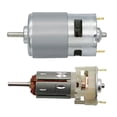thumbnail image 3 of Motor eléctrico de bajo nivel de ruido kusrkot 12V DC 12000 RPM Cojinete de engranaje alto, 3 of 8
