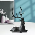 thumbnail image 5 of Creative Craft Deer Decoration Holiday Tabletop Reindeer Ornaments Sculpture for Christmas Cabinet Family Gifts Light - Sitting, 5 of 6