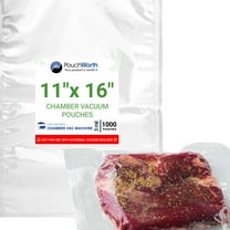 1,000 pcs Clear 11" x 16" Gallon, 3 mil Vacuum Chamber Sealer Pre-Cut Bags BPA Free Great for Food Vac Storage