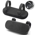 thumbnail image 2 of Chair Armrest Pads (2 Pack), Memory Foam Home/Office Chair Arm Rest Covers Comfy Computer Gaming Elbow Cushion Removable Washable Elbow Support Forearm Pressure Relief, Black, 2 of 5