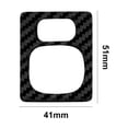 thumbnail image 3 of Soft Carbon Fiber Car Interior Decor Kits Carbon Fiber Review Mirror Switch Cover Trim For Toyota Matrix/Pontiac Vibe Sticker, 3 of 15
