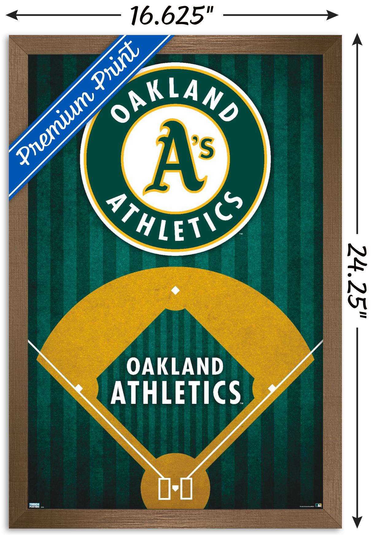 MLB Oakland Athletics - Logo 20 Wall Poster, 14.725" x 22.375", Framed