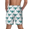 thumbnail image 2 of Lsque Mens Swim Trunks Cartoon Shark Pattern - Bathing Suit Compression Liner - Beach Swim Shorts Swimwear - (S-3XL) - Stretch Quick Dry -Small, 2 of 9