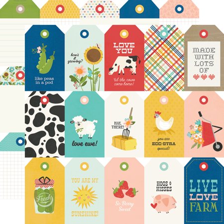 UPC: 0810046699058 | Homegrown Double-Sided Cardstock 12 X12 -Tags