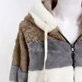 thumbnail image 6 of Winter clothing for women Cozy Patchwork Zip Pocket Hooded Coat For For Fall And Winter Relaxed Fit Plus Size Jacket To Keep You Warm, 6 of 7